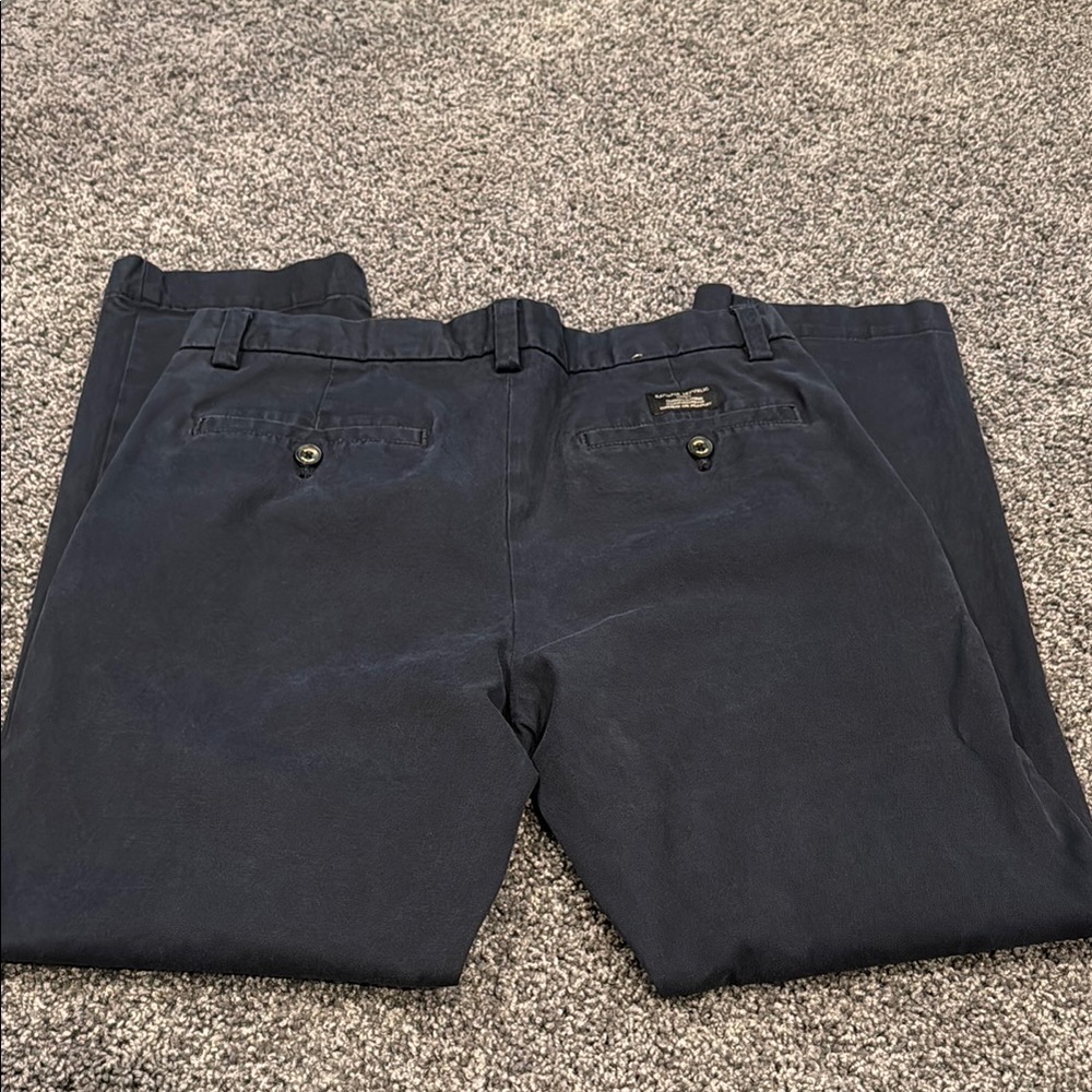 Banana Republic Aiden Slim Fit Chino Pants Men’s 32x30 Navy Blue EUC - Picture 8 of 9